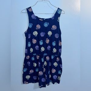 Kids jumper, Blue with seashells, 18/20
